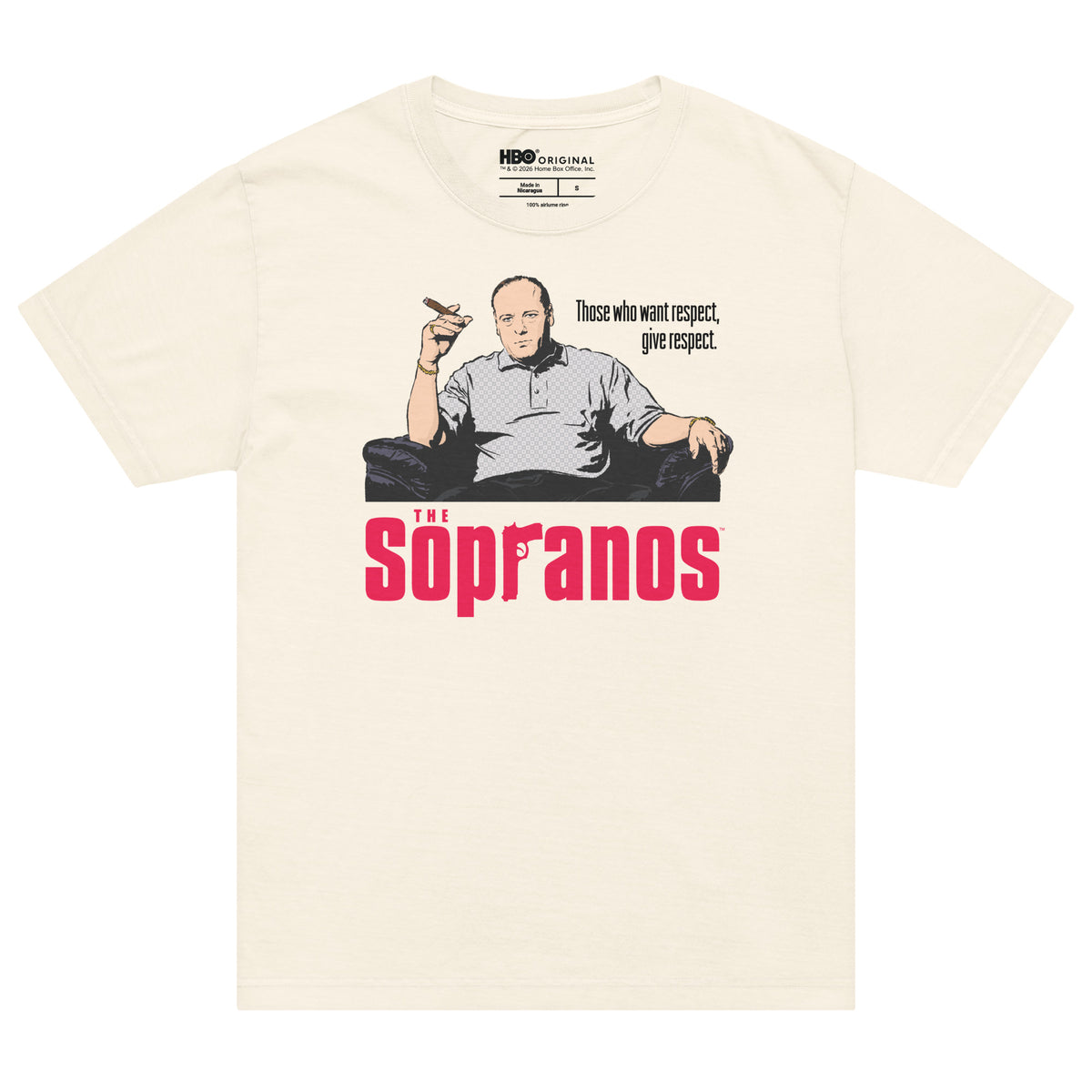 Sopranos Oversized T-Shirt Want Respect, Give Respect – HBO Shop