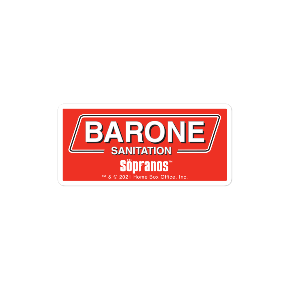 The Sopranos Barone Sanitation Die Cut Sticker – HBO Shop