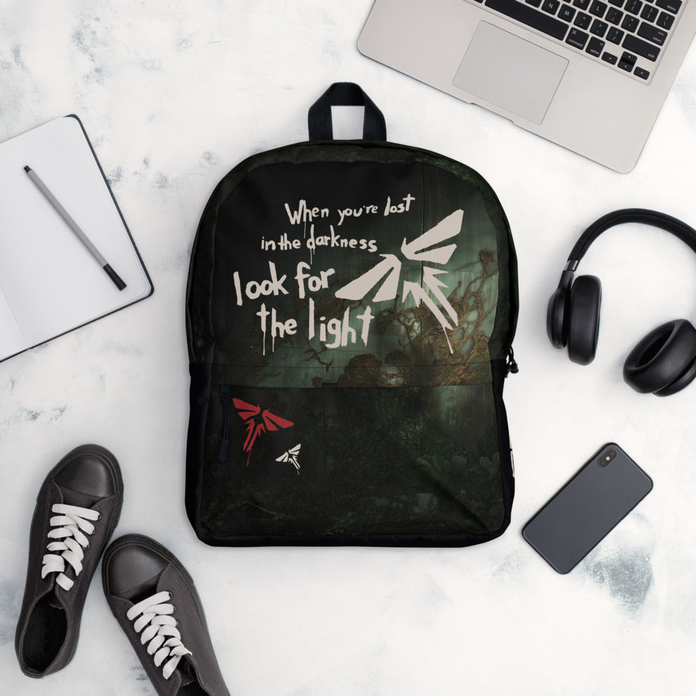 backpack for headphones laptop and keyboard The Last Of Us Look For The Light Premium Backpack