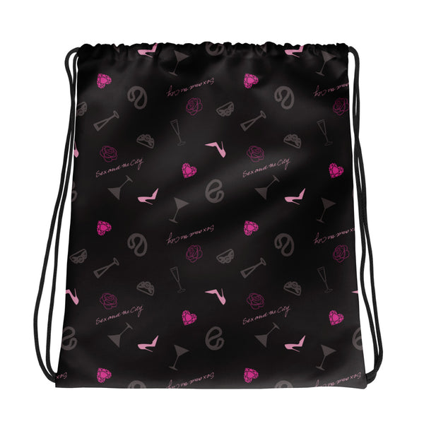 Sex and the City Pattern Drawstring Bag – HBO Shop