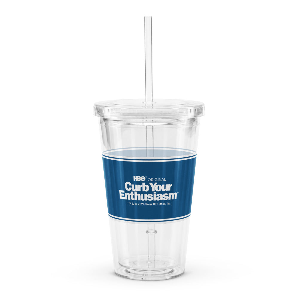 Curb Your Enthusiasm Latte Larry's Clear Tumbler