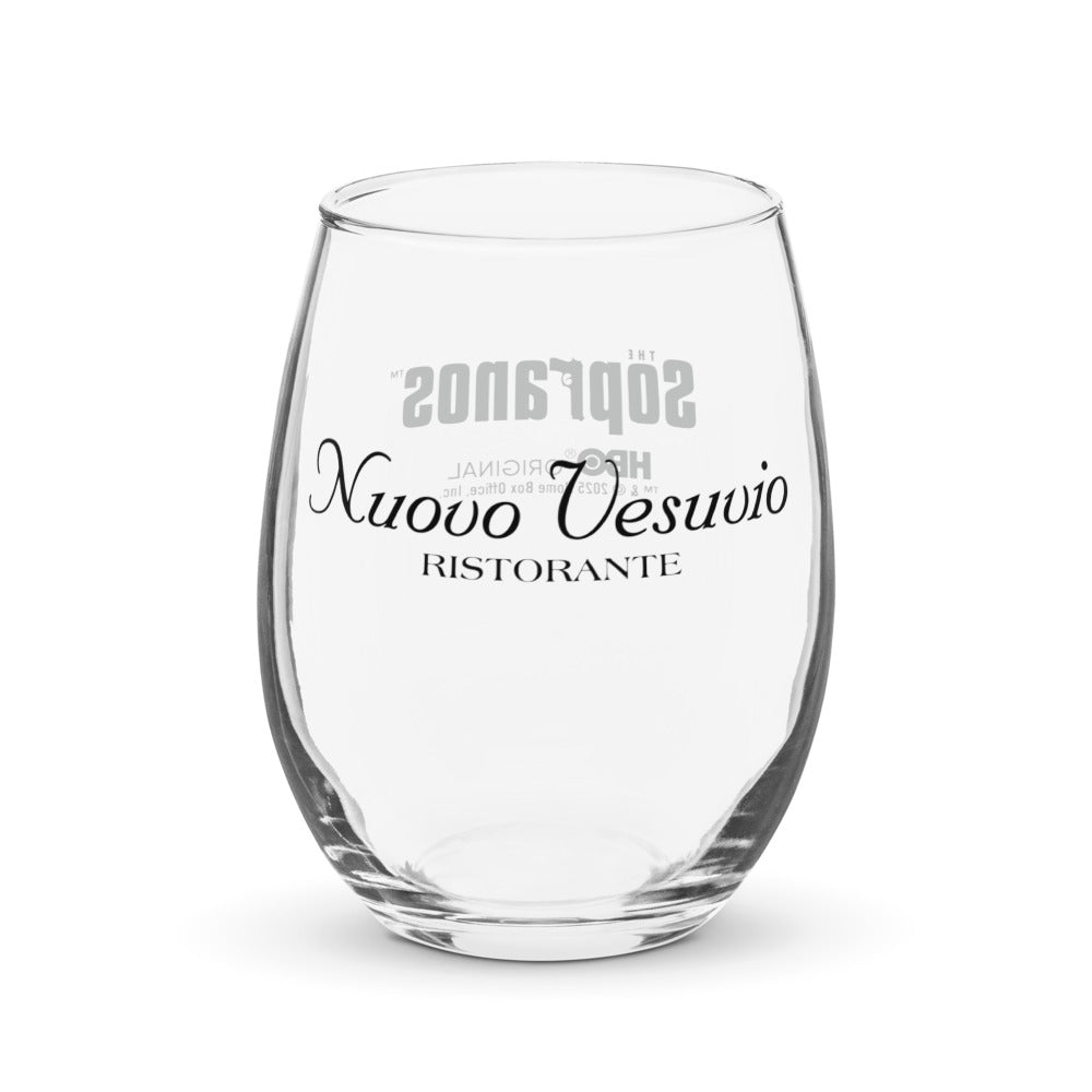 21 oz stemless wine glass gift boxes The Sopranos Nuovo Vesuvio Stemless Wine Glass – HBO Shop
