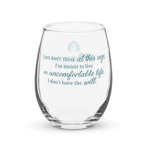 The White Lotus Stemless Wine Glass Uncomfortable Life  HBO Shop