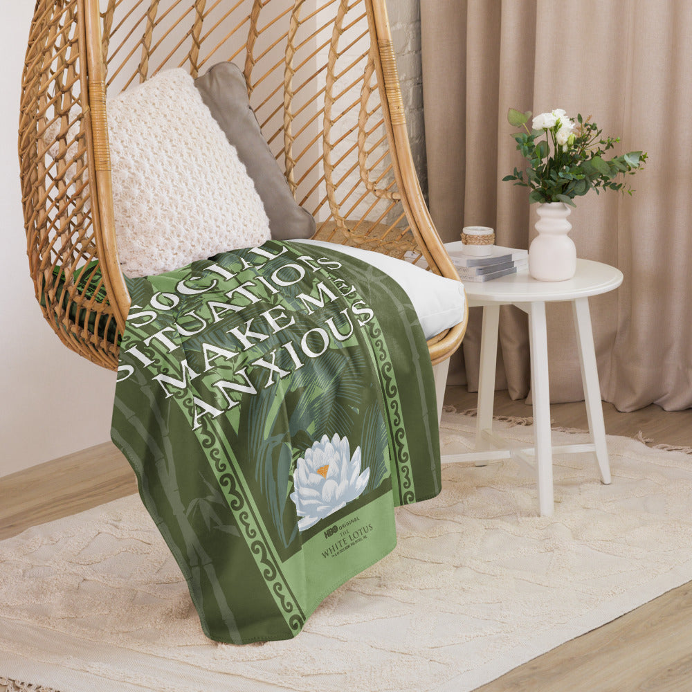 The White Lotus Sherpa Blanket Social Situation Make Me Anxious
