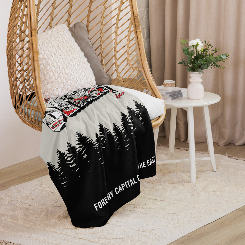 IT: Welcome to Derry Greetings from Derry Sherpa Blanket – HBO Shop