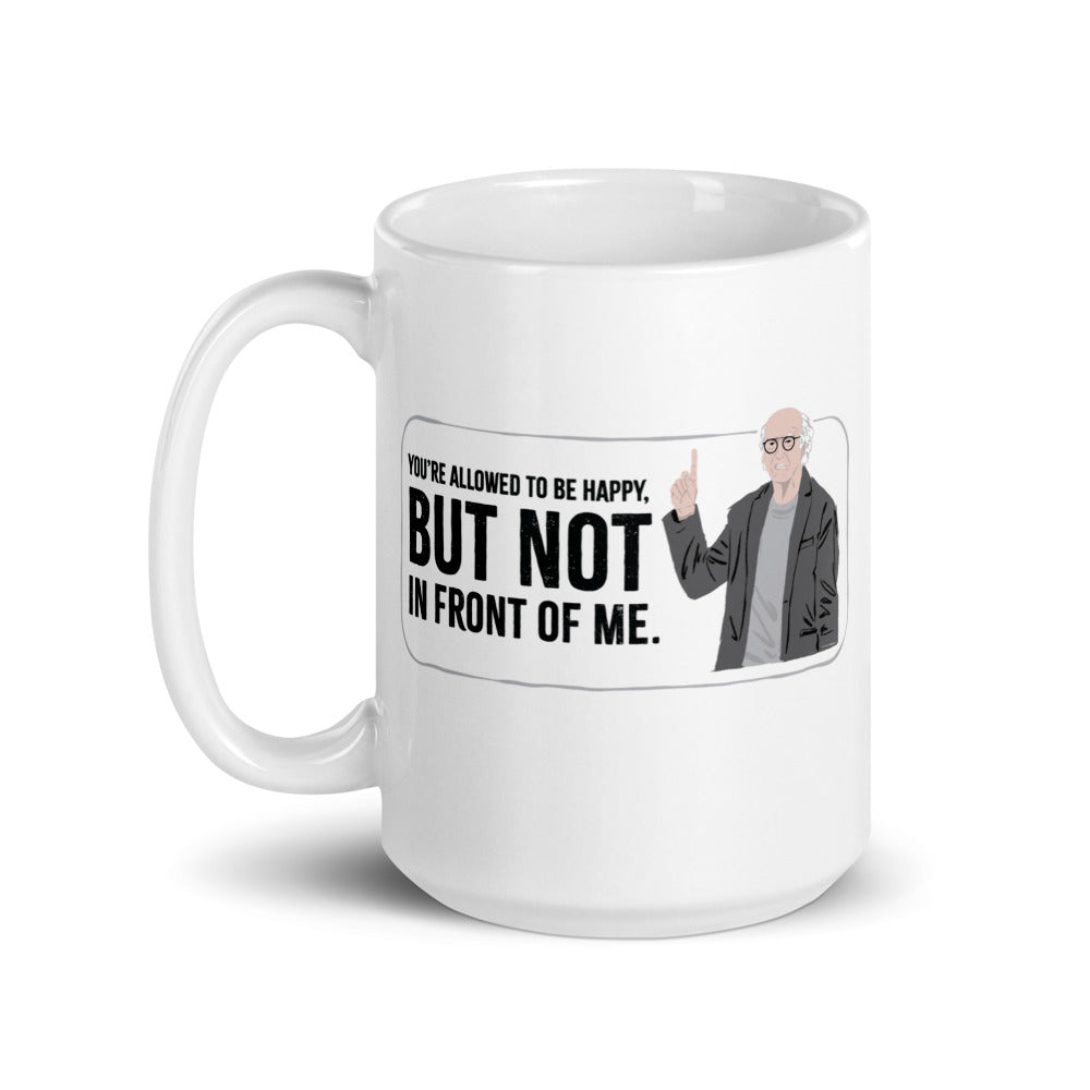Curb Your Enthusiasm Nobody Likes an Outfit Tracker! White Mug  HBO Shop