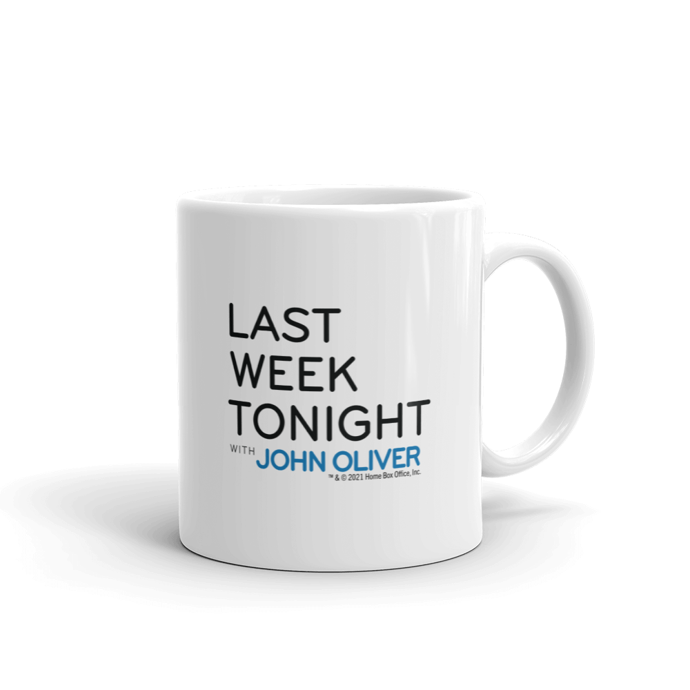Last Week Tonight with John Oliver Logo White Mug