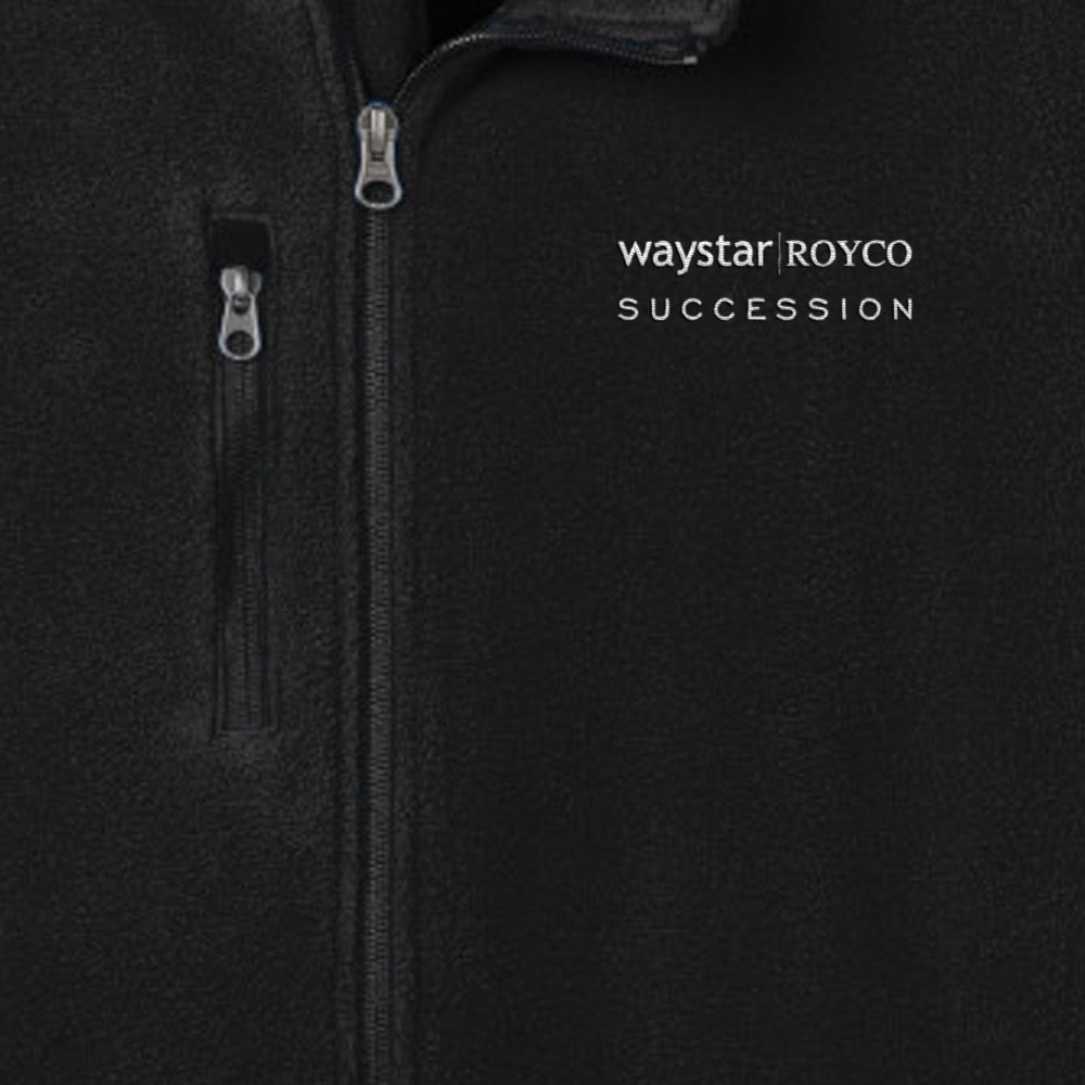 Waystar Succession Succession Waystar Royco Embroidered Fleece Vest – HBO Shop