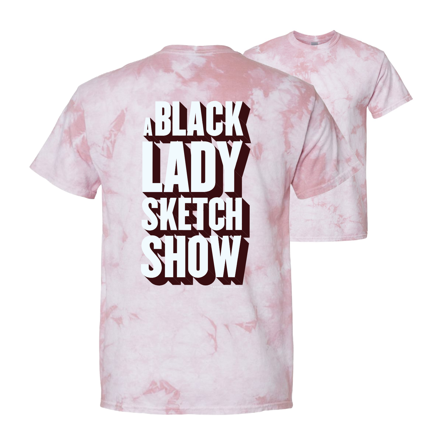 Printed T-shirt - Black/tie-dye - Ladies