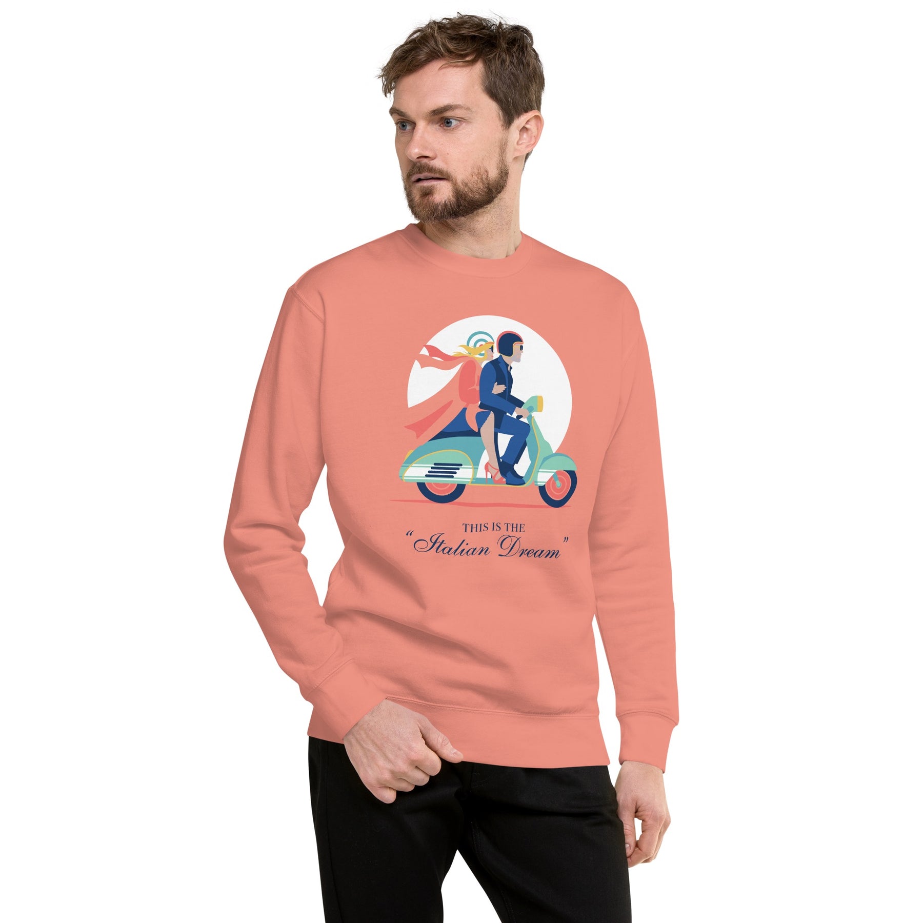  The White Lotus Tanya Italian Dream Scooter Vintage Logo Zip  Hoodie : Clothing, Shoes & Jewelry